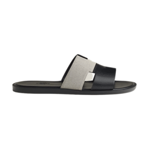 Hermès Izmir sandal black and white