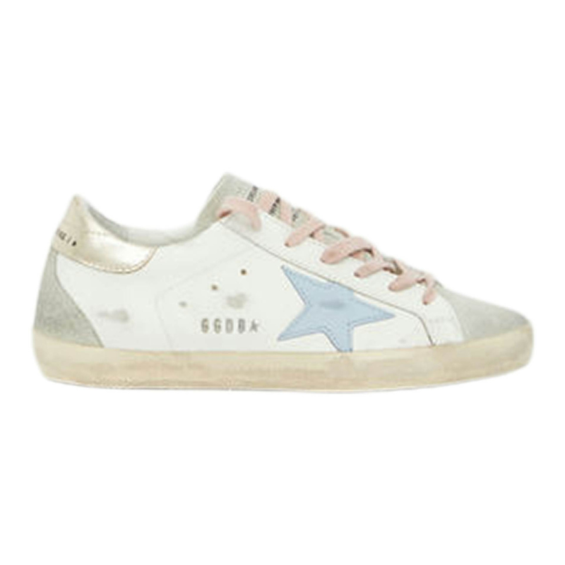 Golden Goose Super-Star – White Silver Ice Blue