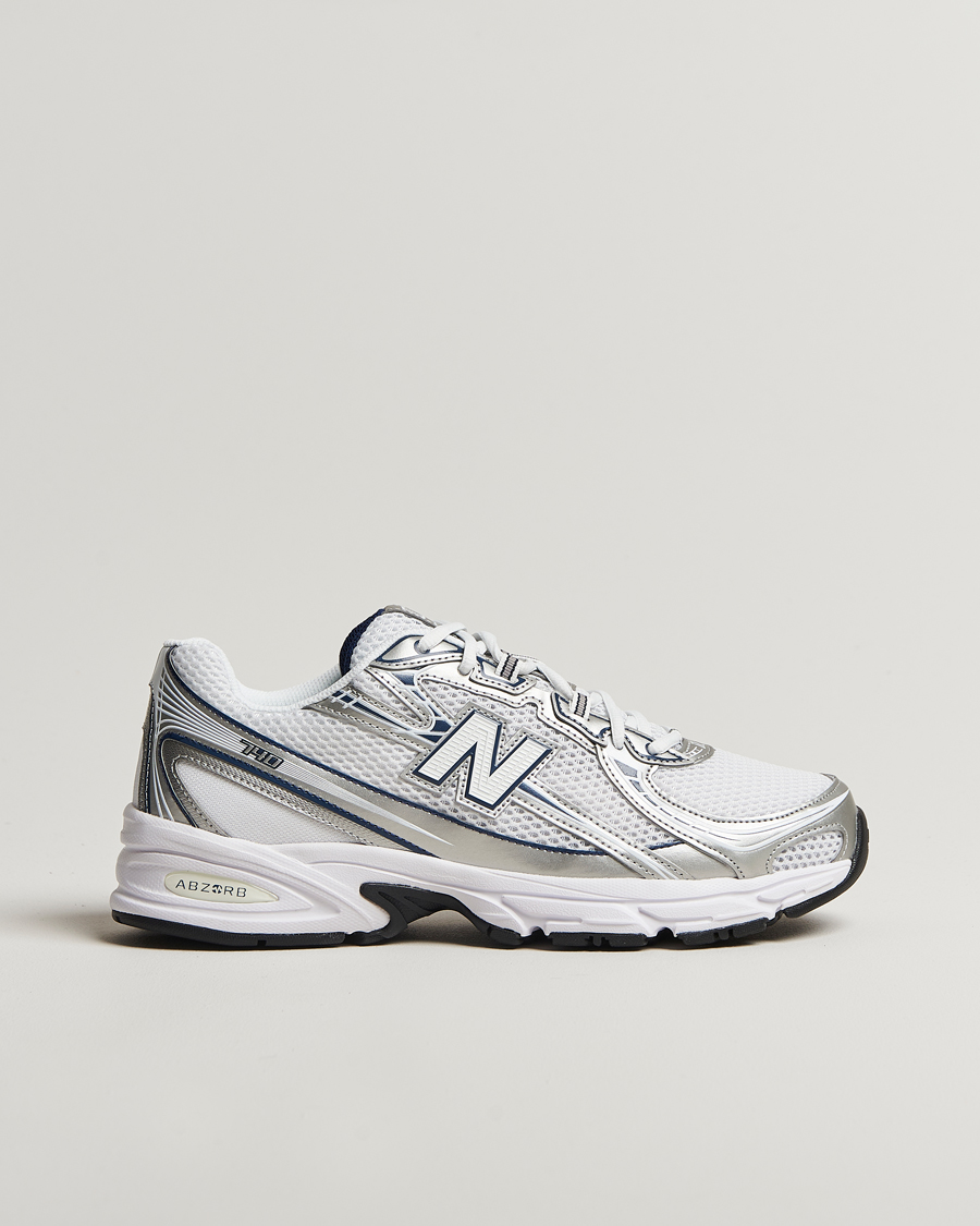 New Balance 740 White Silver Navy