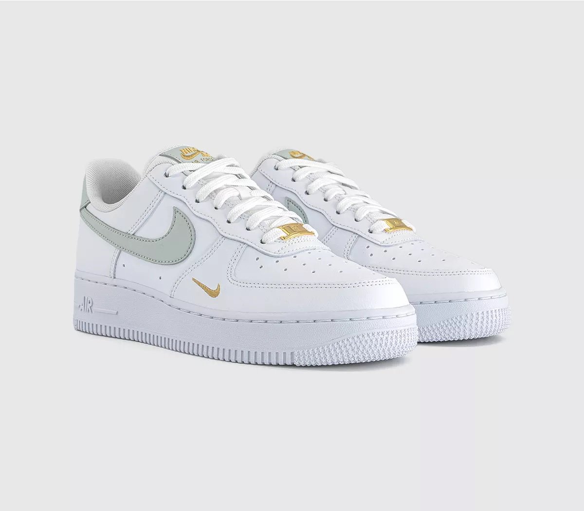 Nike Air Force 1 Low ’07 Essential White Green Gold Mini