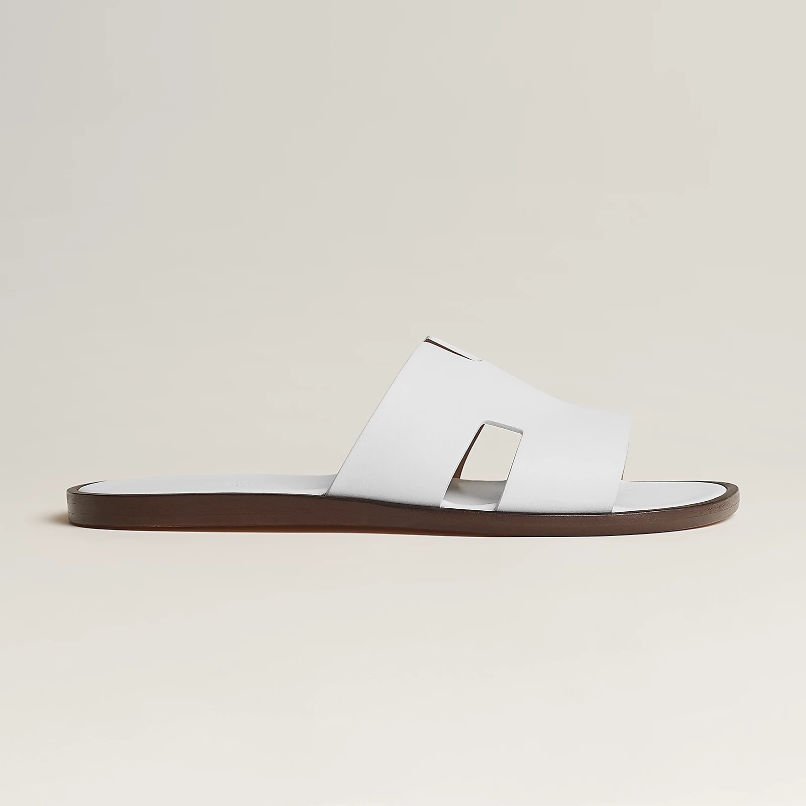 Hermes Lzmir Sandal White