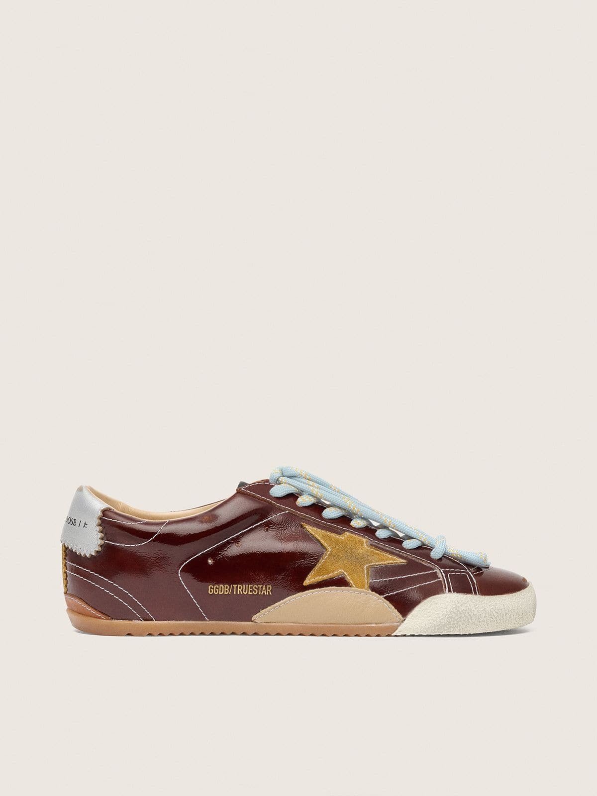 GOLDEN GOOSE True-Star in silver sequins with black star