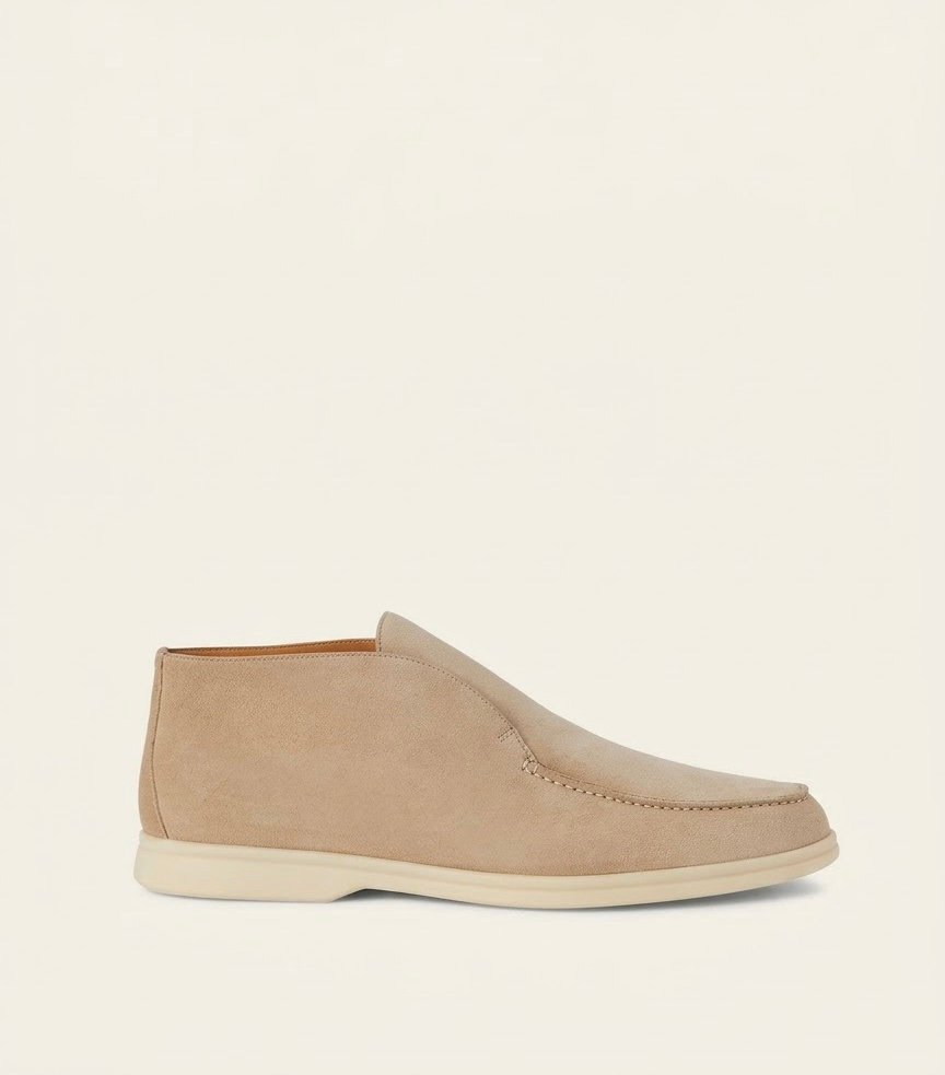 Loro Piana Open Walk Ankle Boot Sandstone