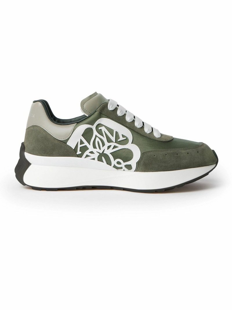 Alexander McQueen Sprint Runner Khaki White