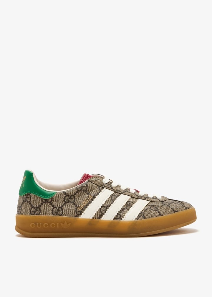 adidas x Gucci Gazelle Beige GG Monogram